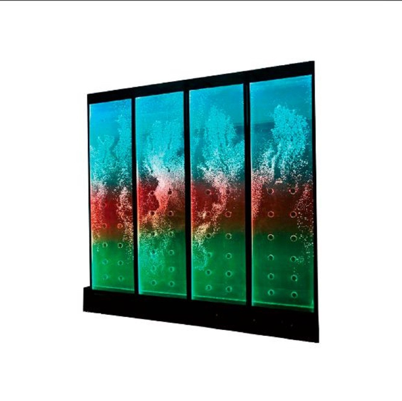 Xlmoebel Декоративный фонтан Innovative Raumteilung Wasserfall Wand Wasserspiel LED Wasserwand, (Water Wall), Hergestellt in Europa