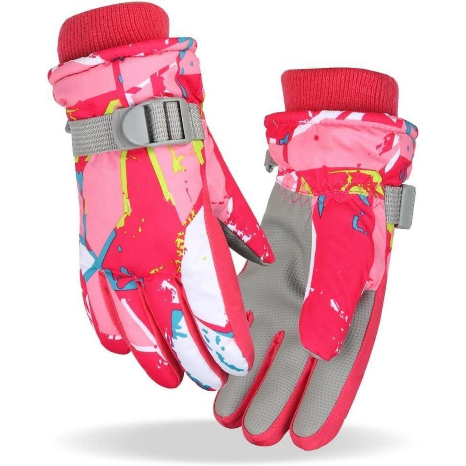 LuxusKollektion Skihandschuhe Skihandschuhe Kinder Wasserdicht Warm Rot XS (1-St)