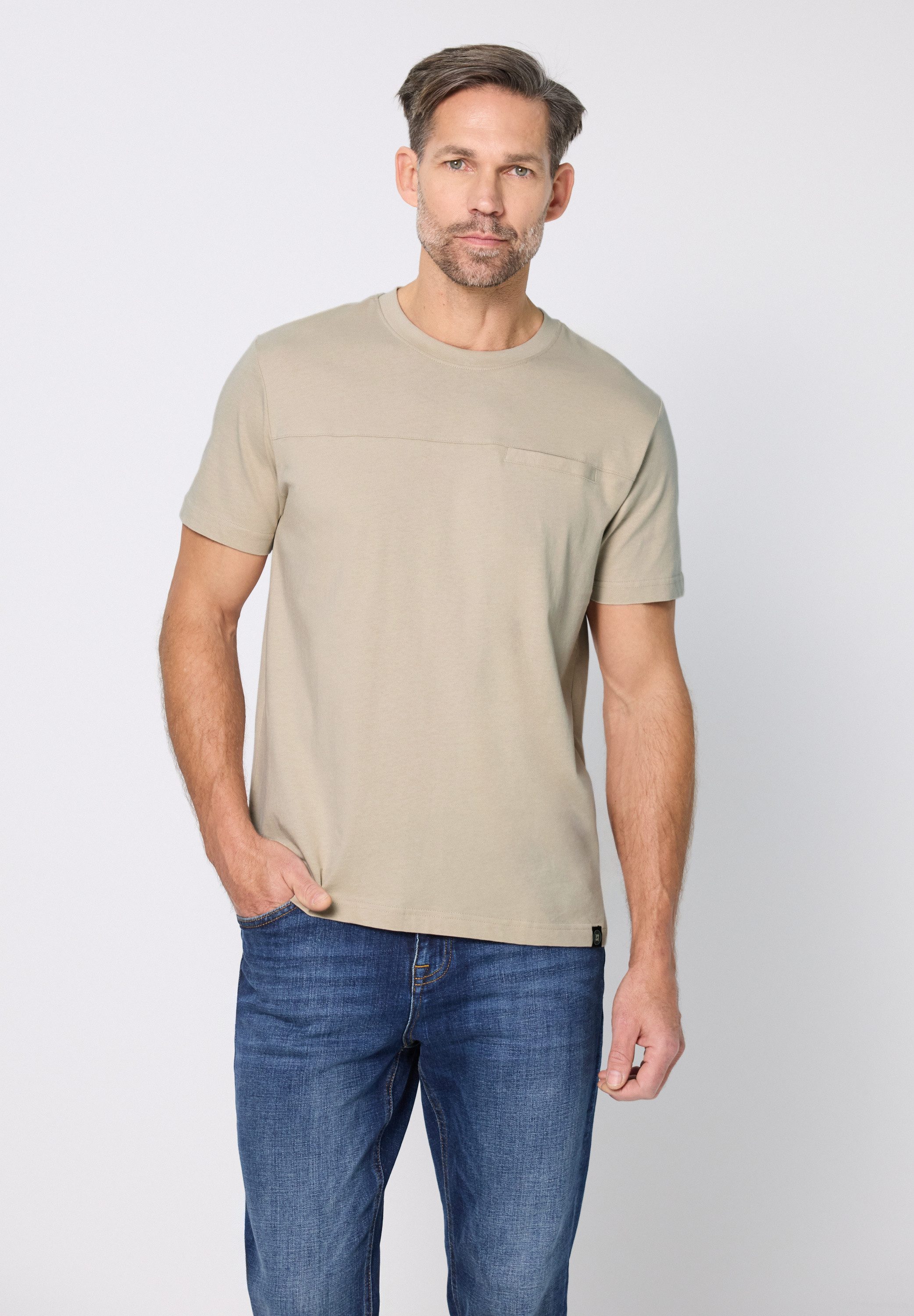 STREET ONE MEN T-Shirt aus reiner Baumwolle