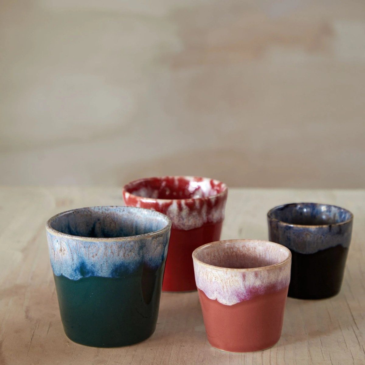 Costa Nova Espressotasse Grespresso, Rot (sunset red), 7 cl, 1-tlg., Keramik, Ø ca. 5,4 cm, Höhe 5,8 cm, 7 cl