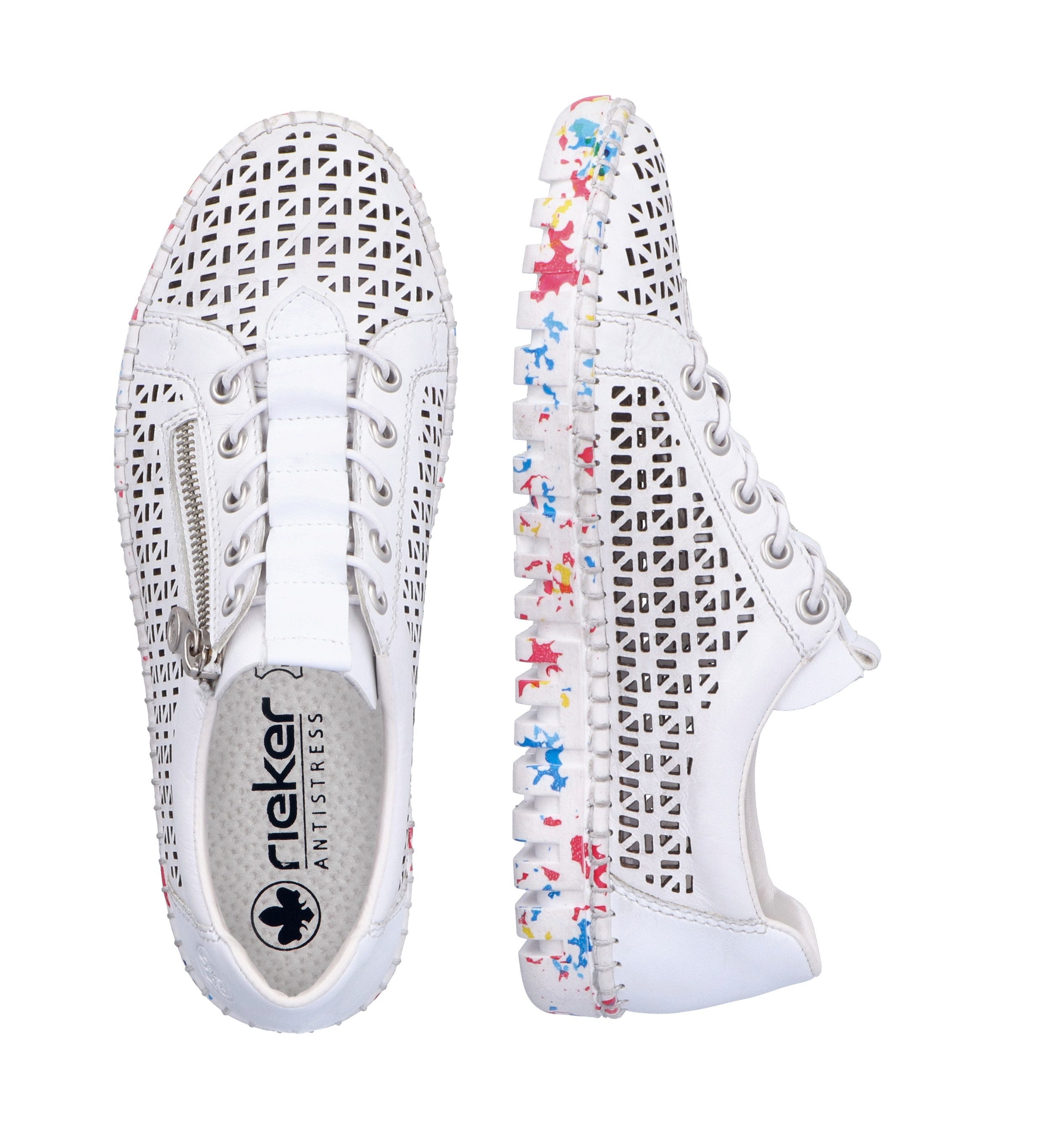 Rieker Slip-On Sneaker, Halbschuh, Freizeitschuh, Schlupfschuh mit Gummizug
