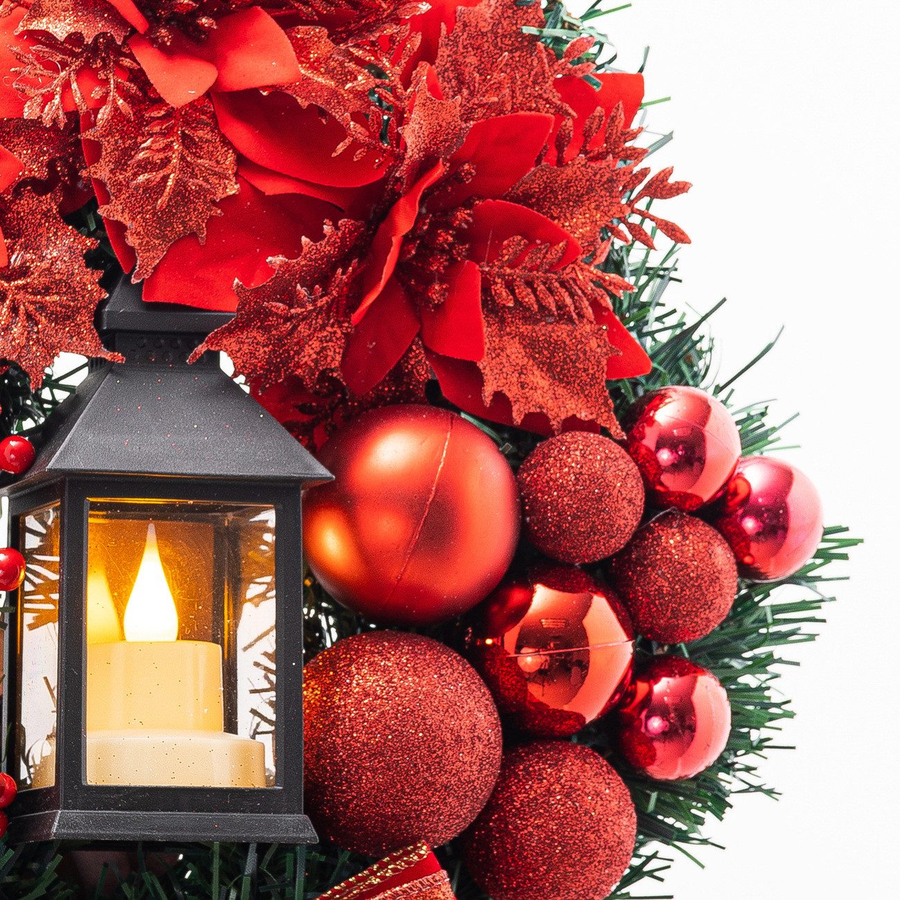 Coonoor Dekokranz LED Künstlicher Weihnachtskranz für günstig online kaufen