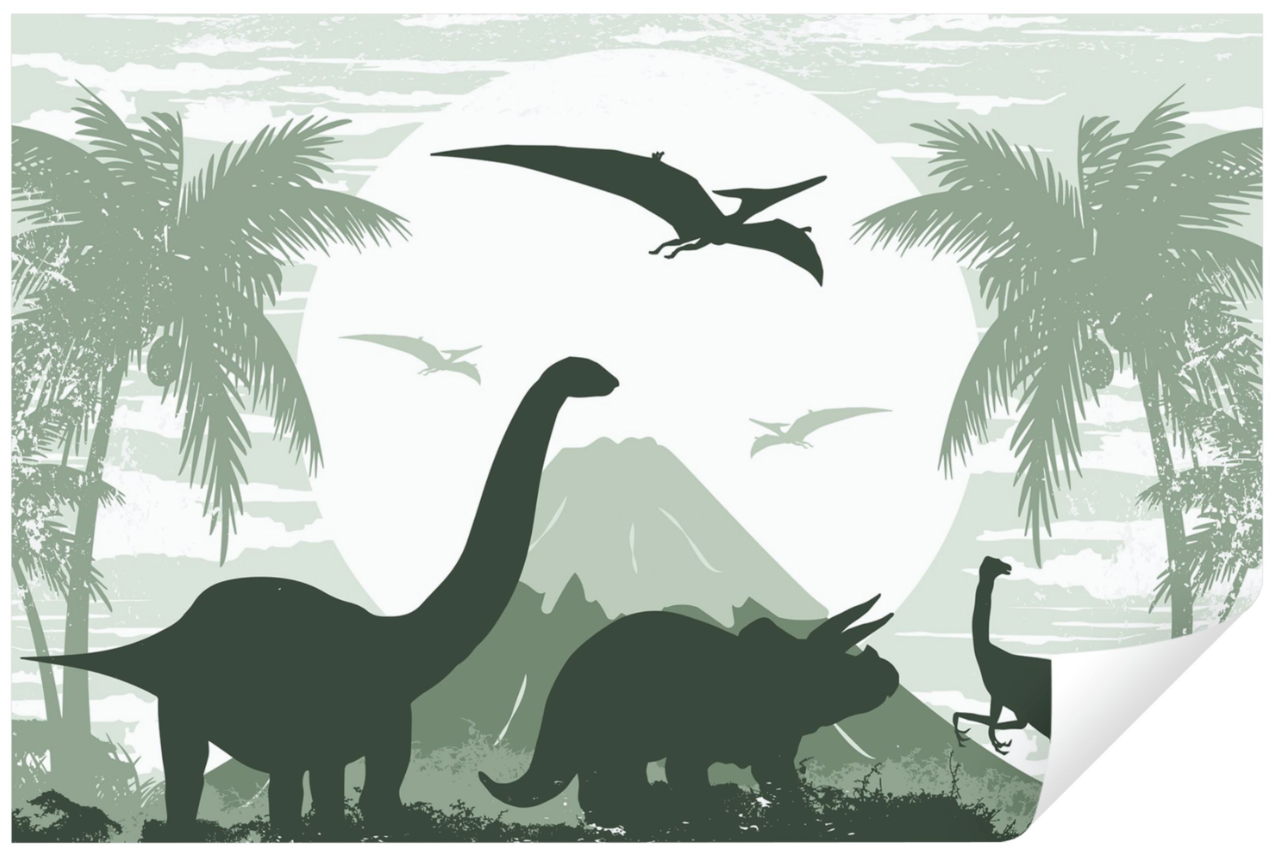 Wallarena Fototapete Kinderzimmer Jungen Dinosaurier Kinder Wald Jungenzimm günstig online kaufen