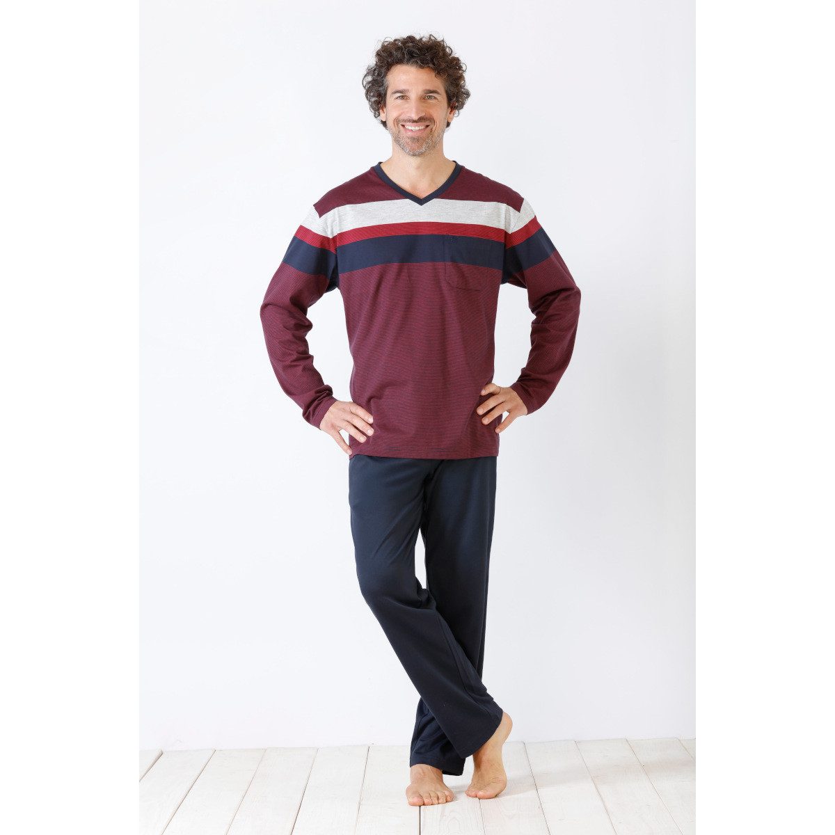 Hajo Pyjama Hajo, Schlafanzug Klima-Komfort 53857