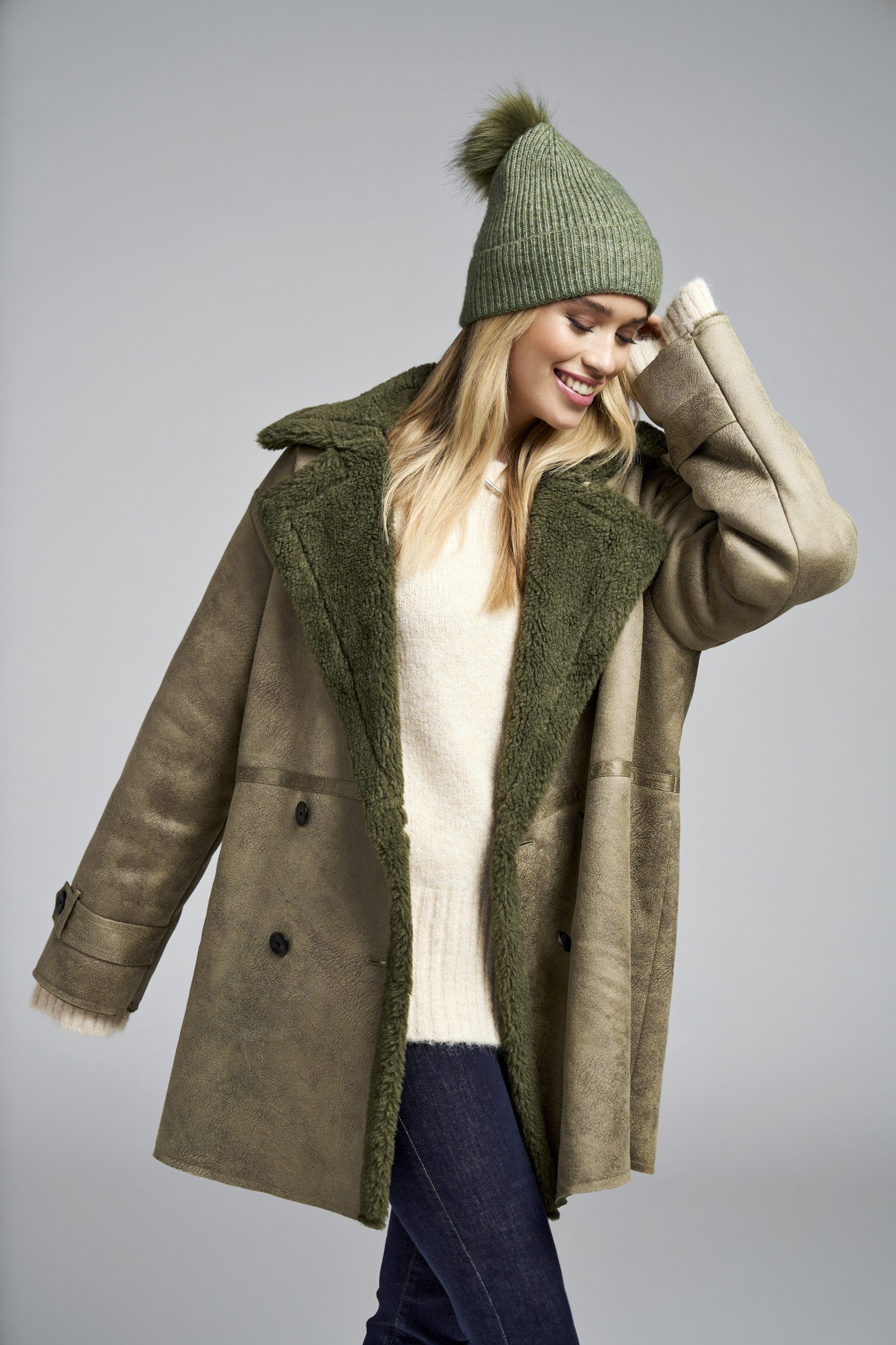 ONLY Langmantel ONLYLVA BONDED SHERPA COAT CC OTW – Bild 3 von 5