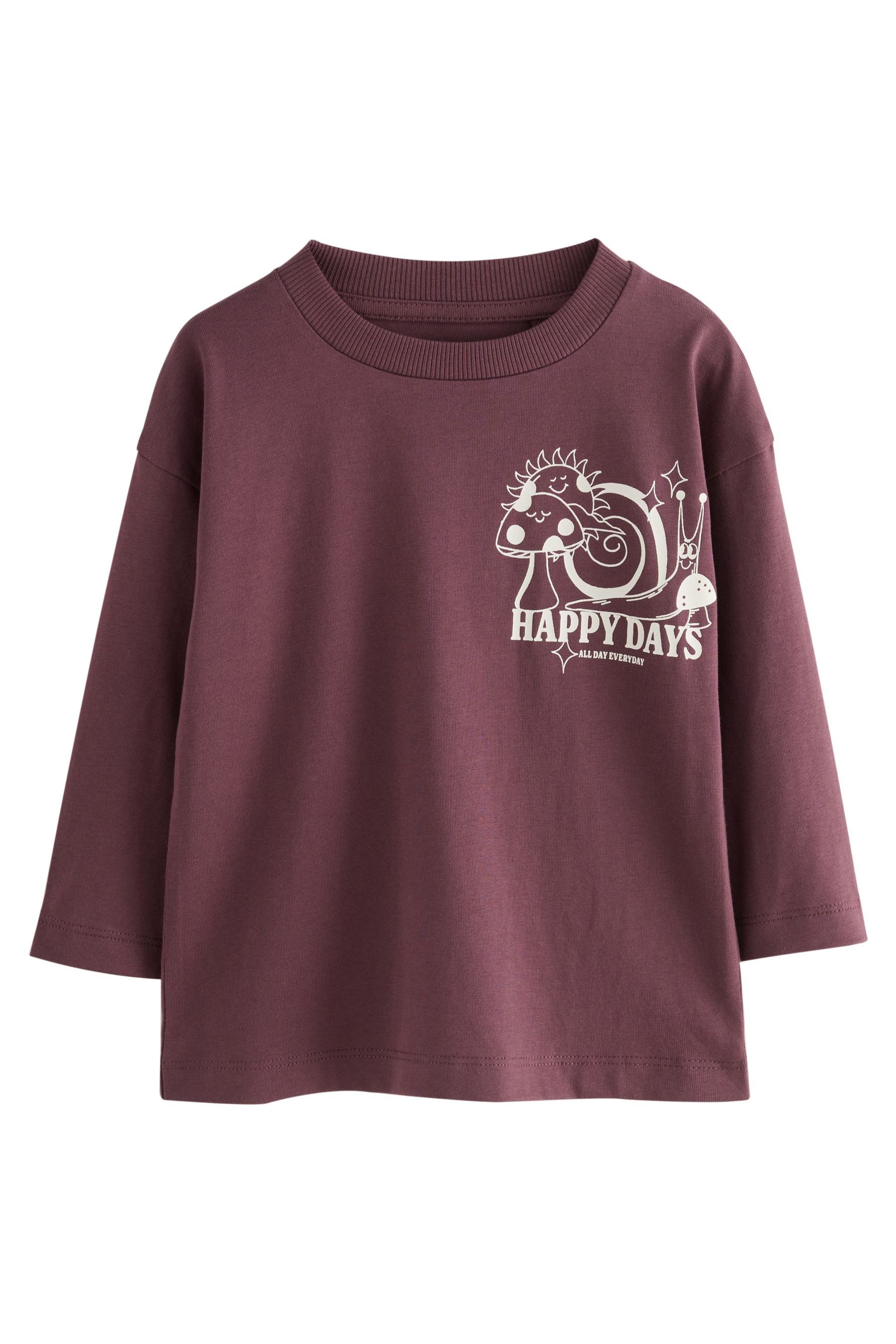 Next Langarmshirt Langarmshirt mit Rückenprint (1-tlg) günstig online kaufen