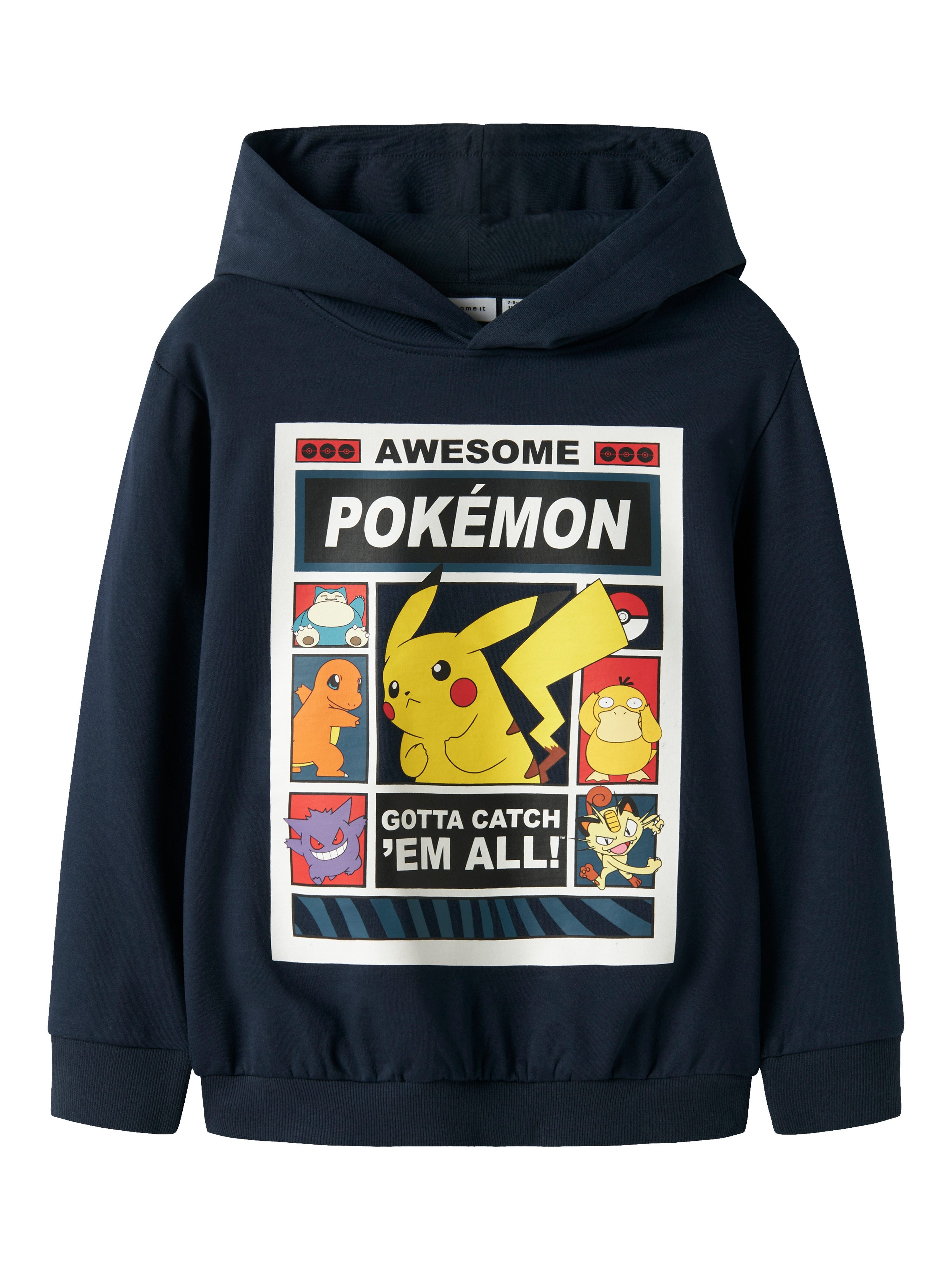 Name It Kapuzensweatshirt NKMDU POKEMON NREG SWE WH BRU NOOS SKY