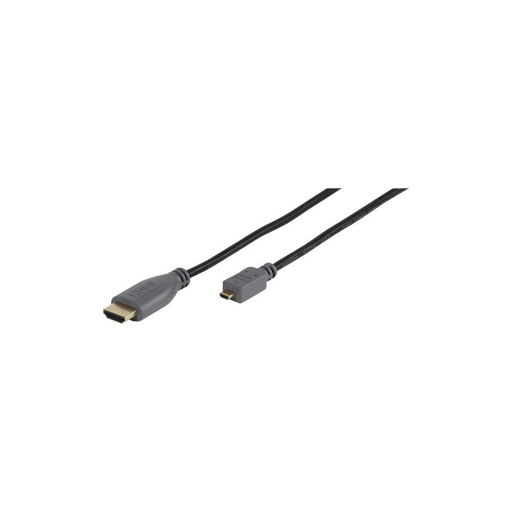 Vivanco Micro High Speed HDMI-Kabel mit Ethernet, 1,5m (47092) Audio- & Video-Kabel