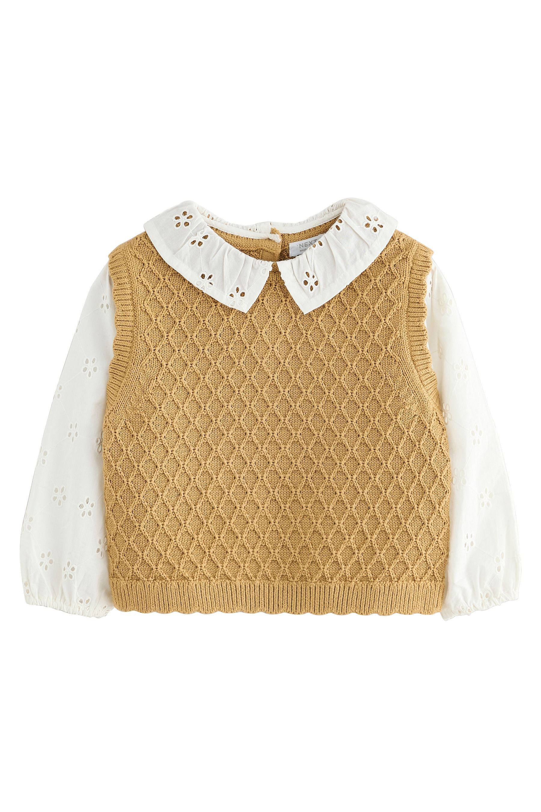 Next 2-in-1-Pullover Lagen-Strickpullover (1-tlg) günstig online kaufen
