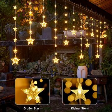 Welikera LED-Lichterkette Star Lights, 12 Strip Down hängende wasserdichte dekorative Lichter