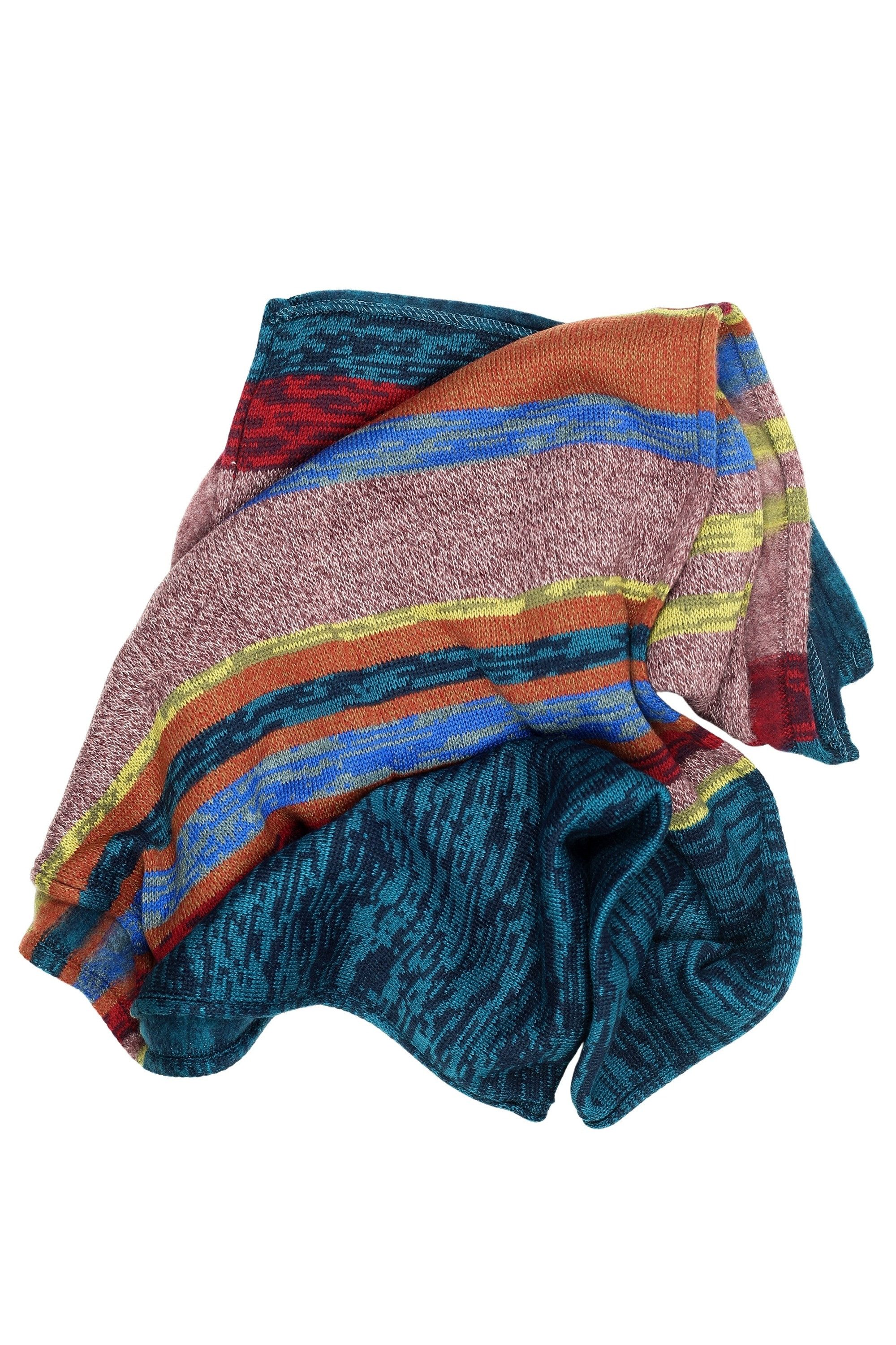 COLLEZIONE ALESSANDRO Strickschal Paul, (1-St), mit stylischen Farben, Made in Italy