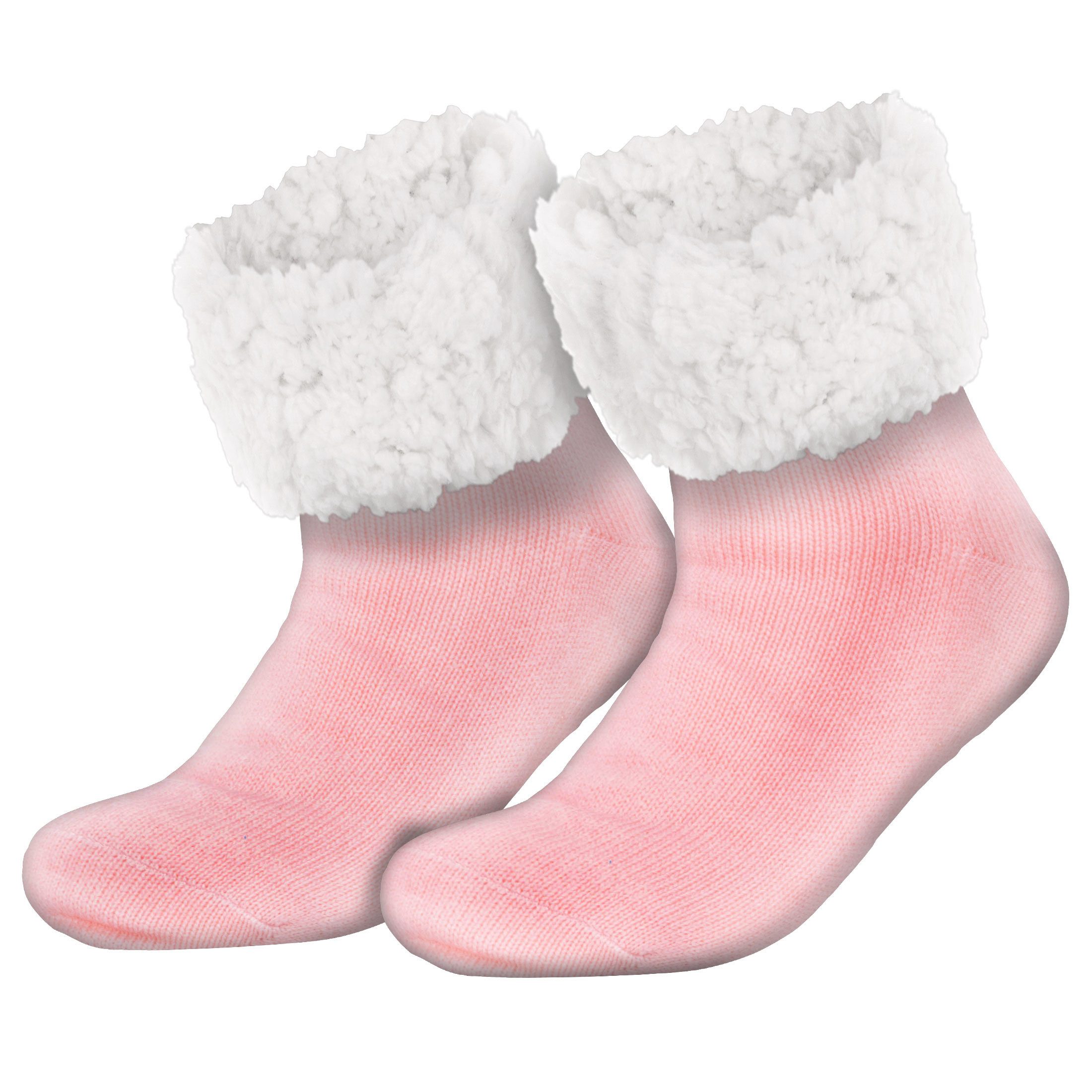compagno Kuschelsocken (1-Paar) Kuschelsocken Unifarben Anti Rutsch Noppensocken Wintersocken