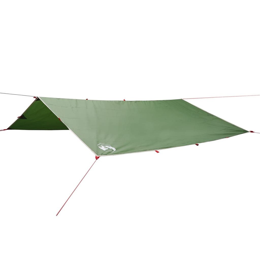 Vorzelt 500 x 294 cm Tarp Grün 500x294 cm Wasserdicht
