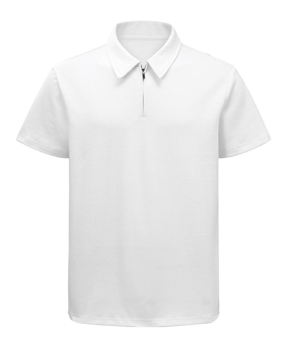 Allthemen Poloshirt Herren Poloshirt mit Halbreißverschluss Kurzarm Freizeitshirt