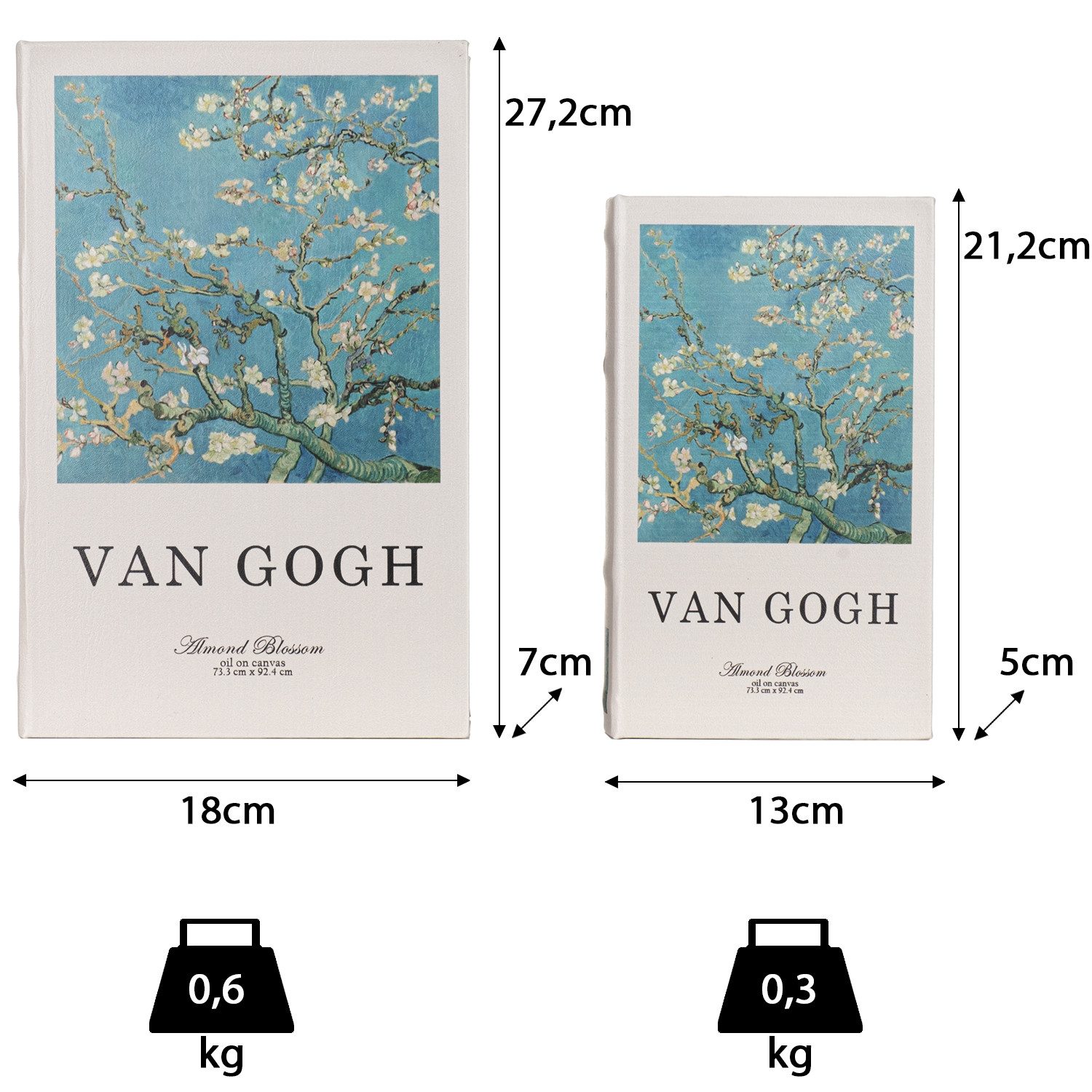 Moritz Etui Buchhüllen Set Van Gogh 2-teilig mit Geheimfach