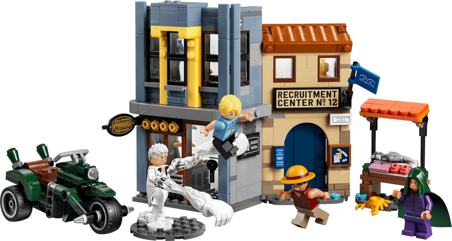 LEGO® One Piece 75642 Showdown mit Kapitän Smoker Spielbausteine, (Set, 547 St., Set)