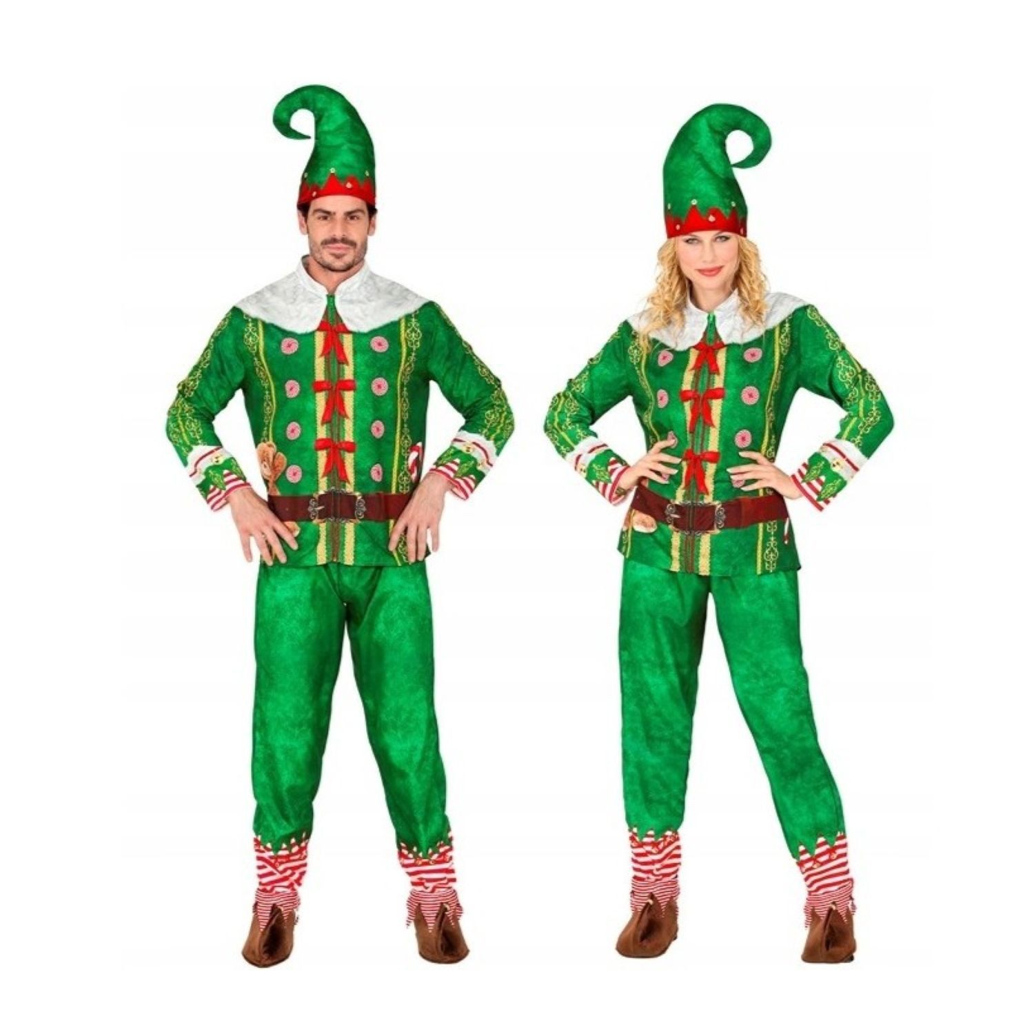 Widmann S.r.l. Kostüm Kostüm 'Elf' Santas kleine Helfer, Oberteil, Hose