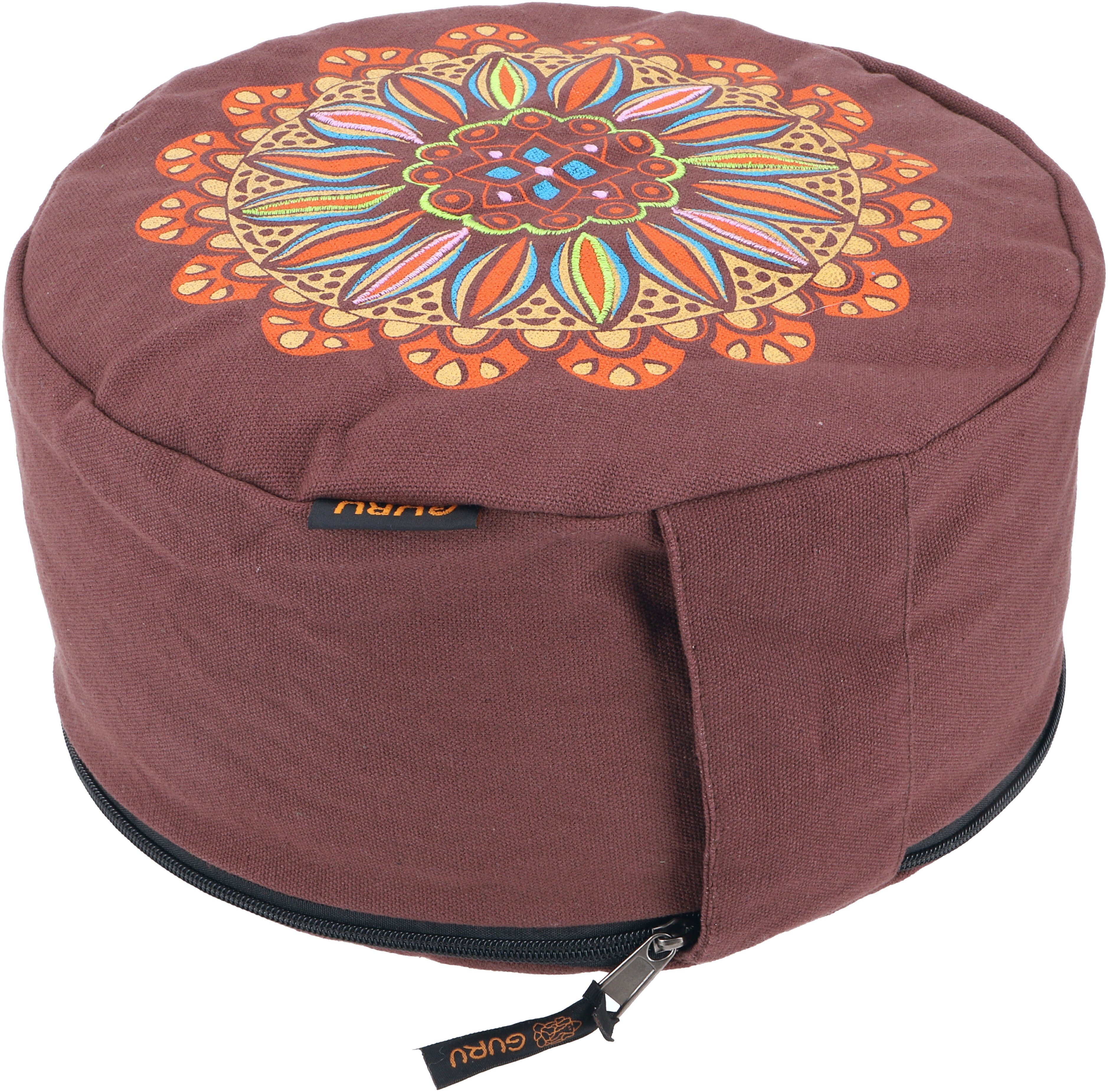 Guru-Shop Meditationskissen Yoga Kissen, Yogakissen, bedrucktes..