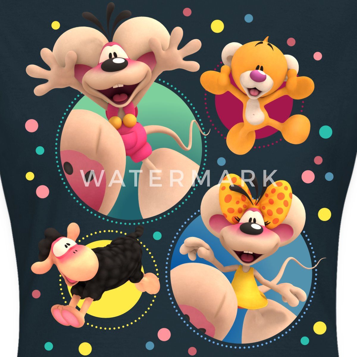 Spreadshirt T-Shirt Diddl Wollywell Diddlina Pimboli günstig online kaufen