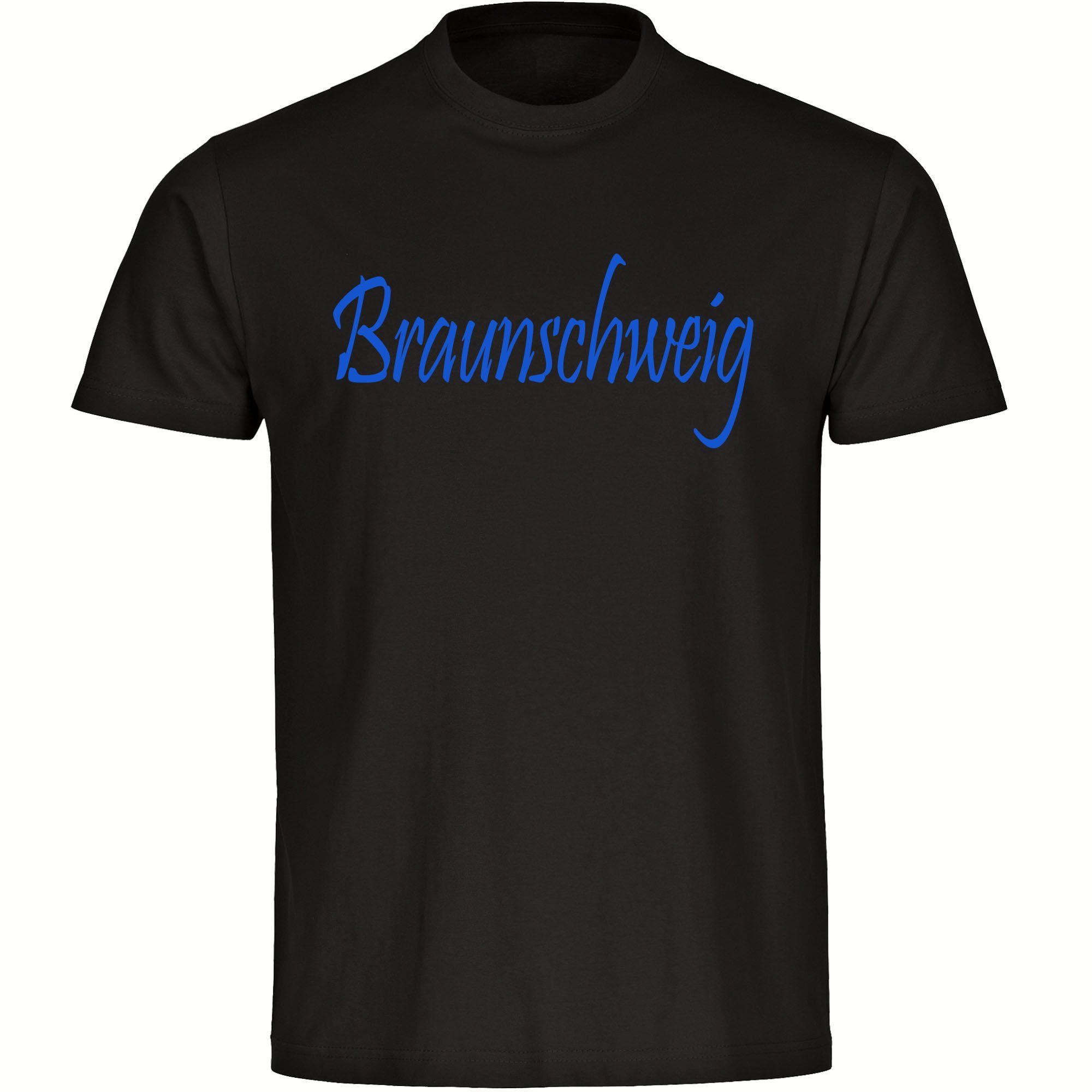 multifanshop T-Shirt Herren Braunschweig - Schriftzug - Männer