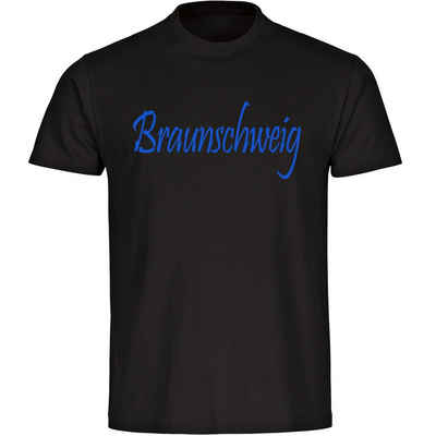 multifanshop T-Shirt Herren Braunschweig - Schriftzug - Männer