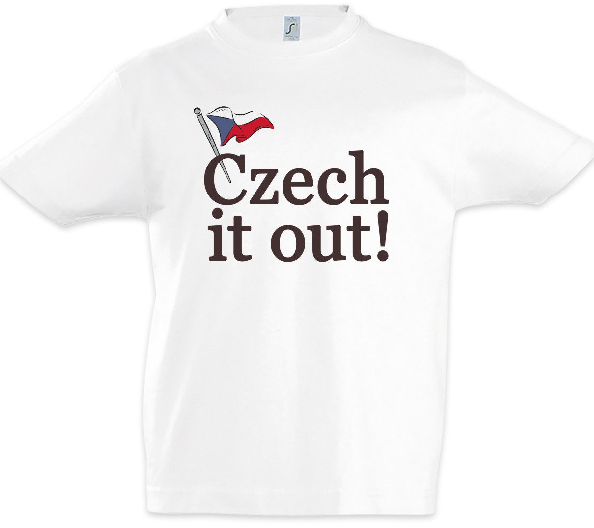 Print-Shirt Czech It Out Kinder T-Shirt Tschechoslowakei Tschechisch Holiday Check
