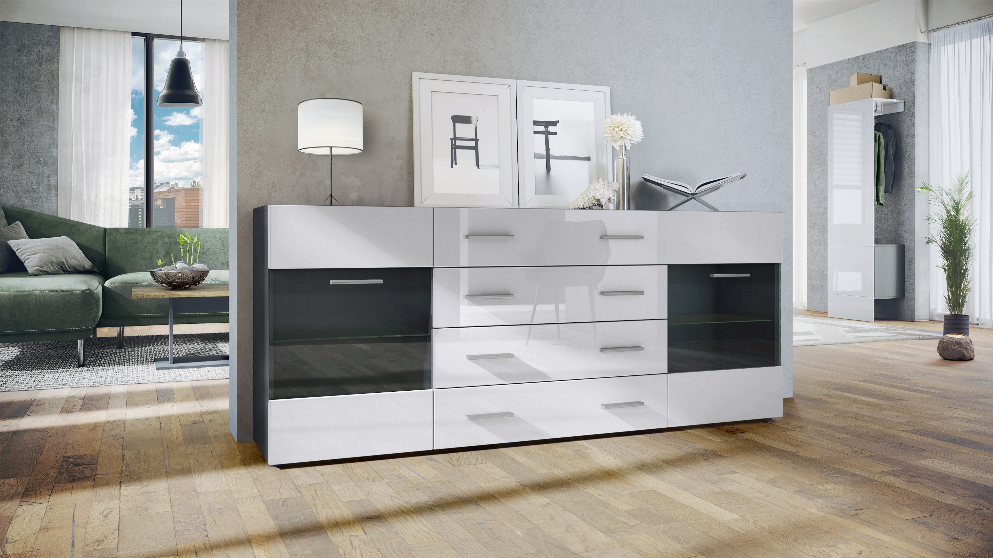 Vladon Sideboard Bari V2 (Kommode mit günstig online kaufen