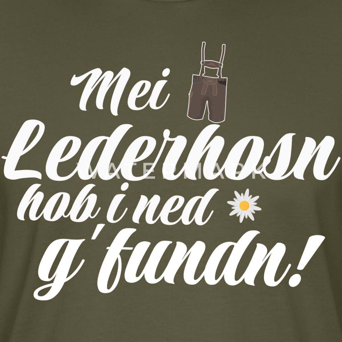 Spreadshirt T-Shirt Bayern Lederhose Ersatz Volksfest Trachtenshirt Unisex Bio T-Shirt (1-tlg)