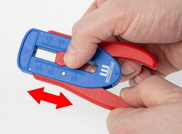 WEICON Abisolierzange Präzisions-Abisolierer S Abisolierzange für feine Drähte, Leiter & Litzen, 1-tlg., Einsatzbereich: 0,12 mm - 0,8 mm Ø (36 - 20 AWG), Längenanschlag: 5 mm bis 45 mm