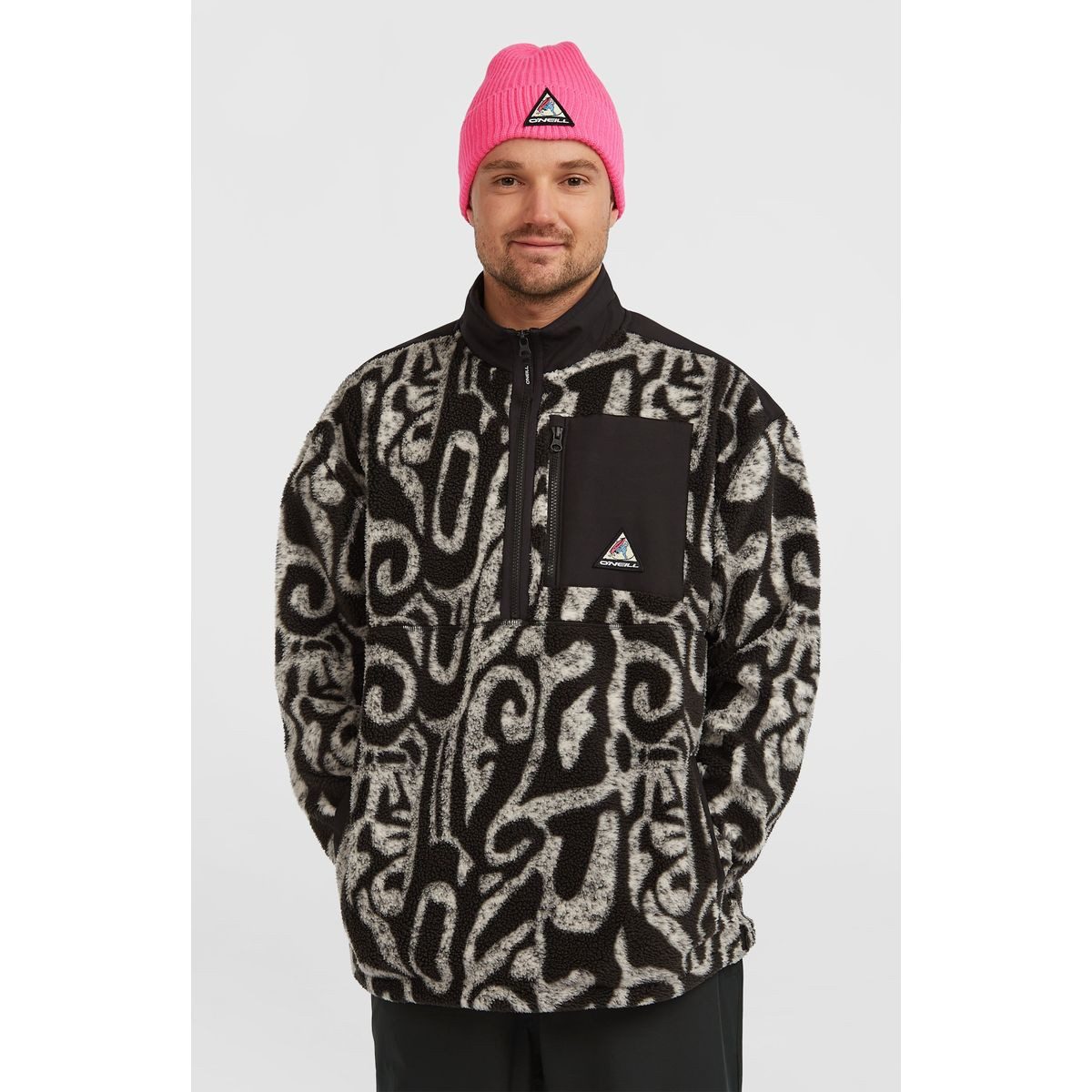 O'Neill Fleecejacke Fwc'play Hyperfleece Locker geschnittener Herren-Fleecepullover mit Tech-Stretch-Kragen