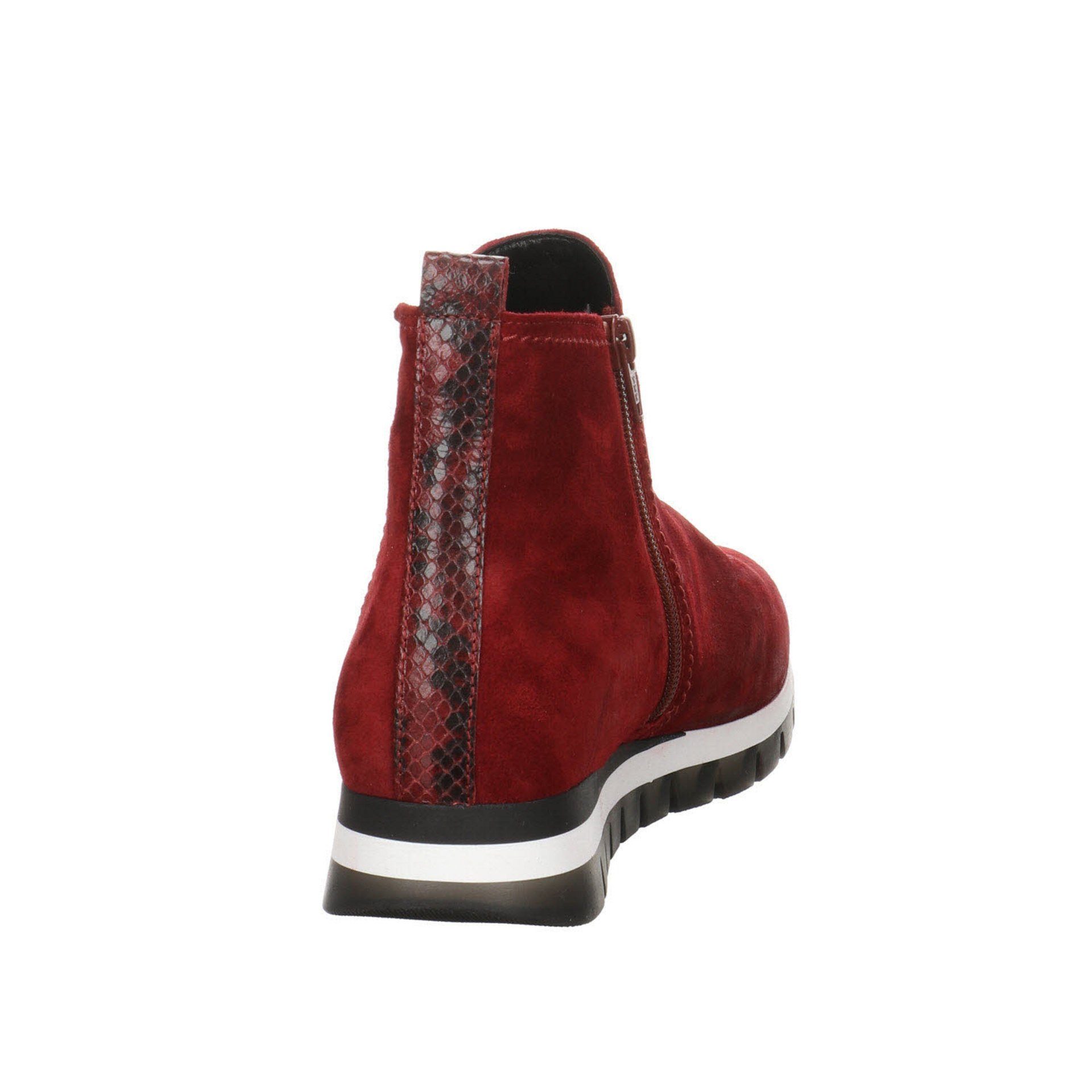 lila Chelsea mittel Boots Veloursleder Chelseaboots Turin Veloursleder + uni Gabor rot