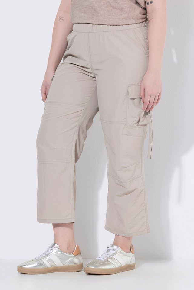 Ulla Popken Cargoshorts Cargohose Utility-Style Elastiklbund Cargotaschen