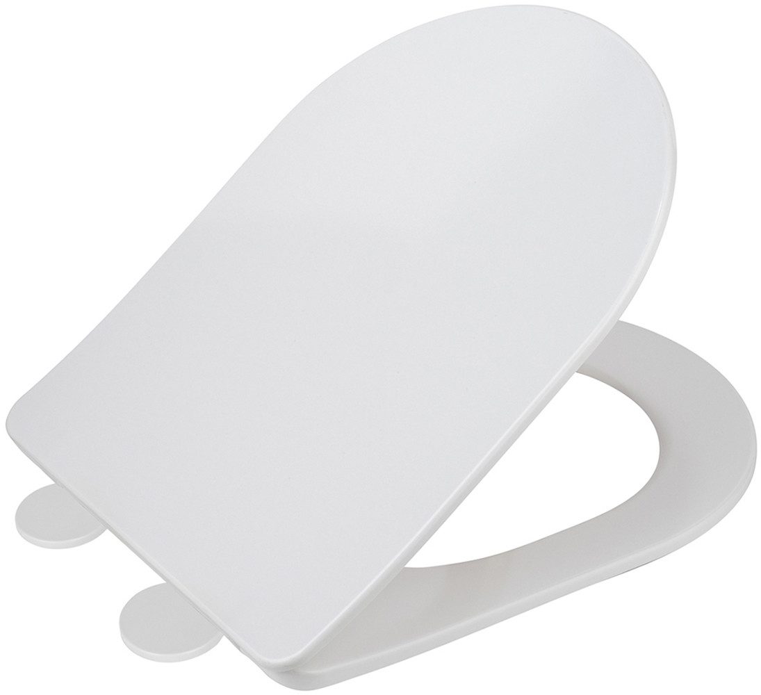 WENKO WC-Sitz Modell Galati, aus Duroplast, ultraflach, D-Form, mit Absenka günstig online kaufen
