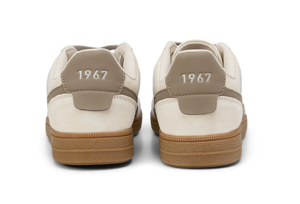 Marc O'Polo Charlie Sneaker Schnürschuh, Halbschuh, Casual-Sneaker mit honigfarbener Laufsohle