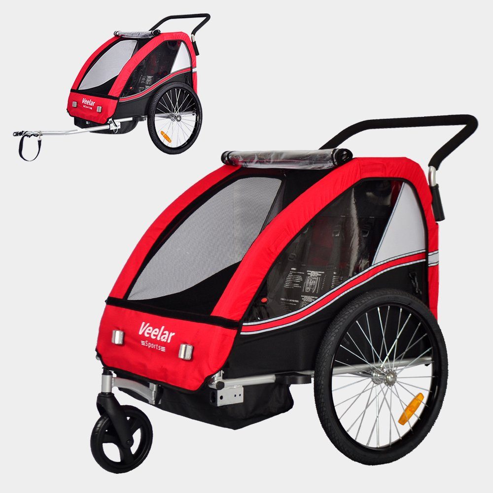TIGGO Fahrradkinderanhänger »Veelar® Sports 2 in 1 Kinderanhänger  Fahrradanhänger Anhänger mit Jogger Set« online kaufen | OTTO