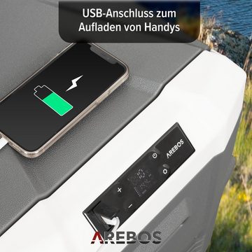 Arebos Kühlbox Kompressor elektrisch Gefrierbox Camping APP- Steuerung 26L - 43L, Ablassschraube zum Wasserentfernen