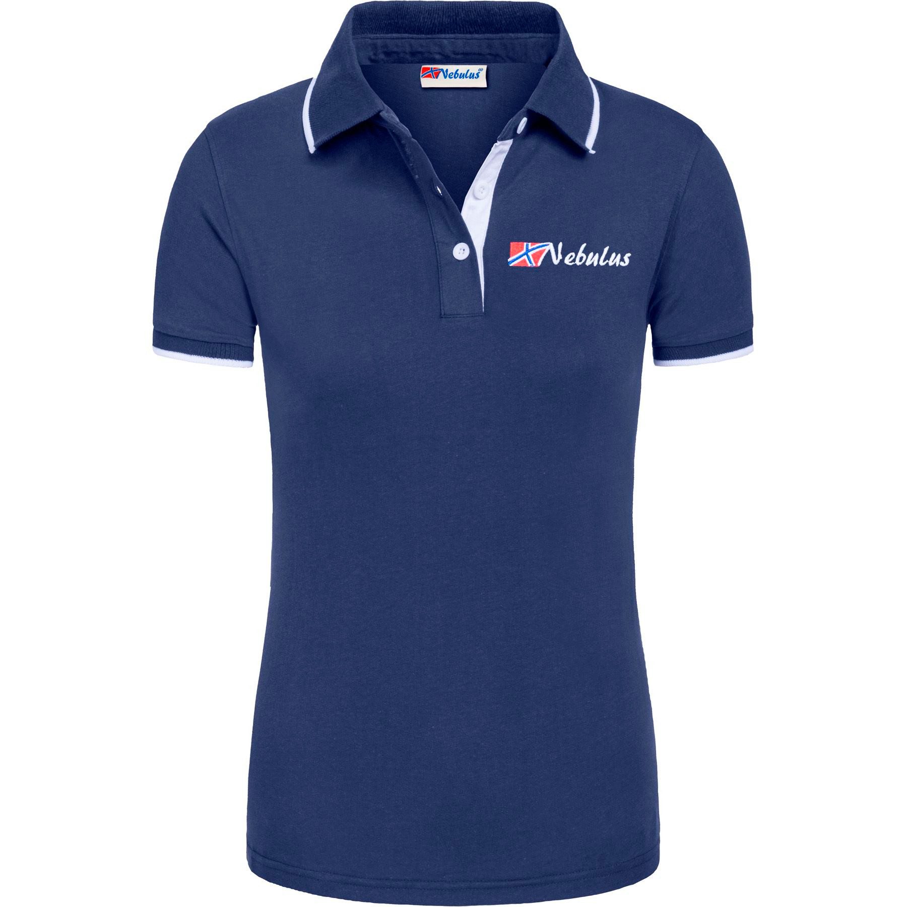 Nebulus Poloshirt LASTONE, P6756 - Damen, navy-weiß, M/38 günstig online kaufen