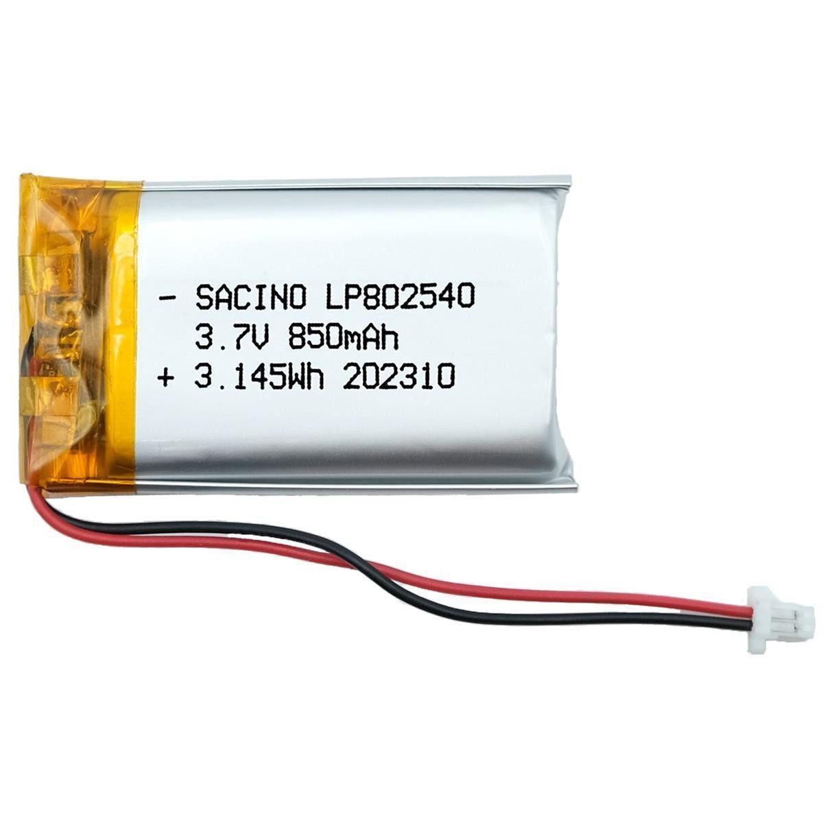 efaso 802540 3,7V LIPO Akku JST PH1.0 2P Stecker Akku (1 St)