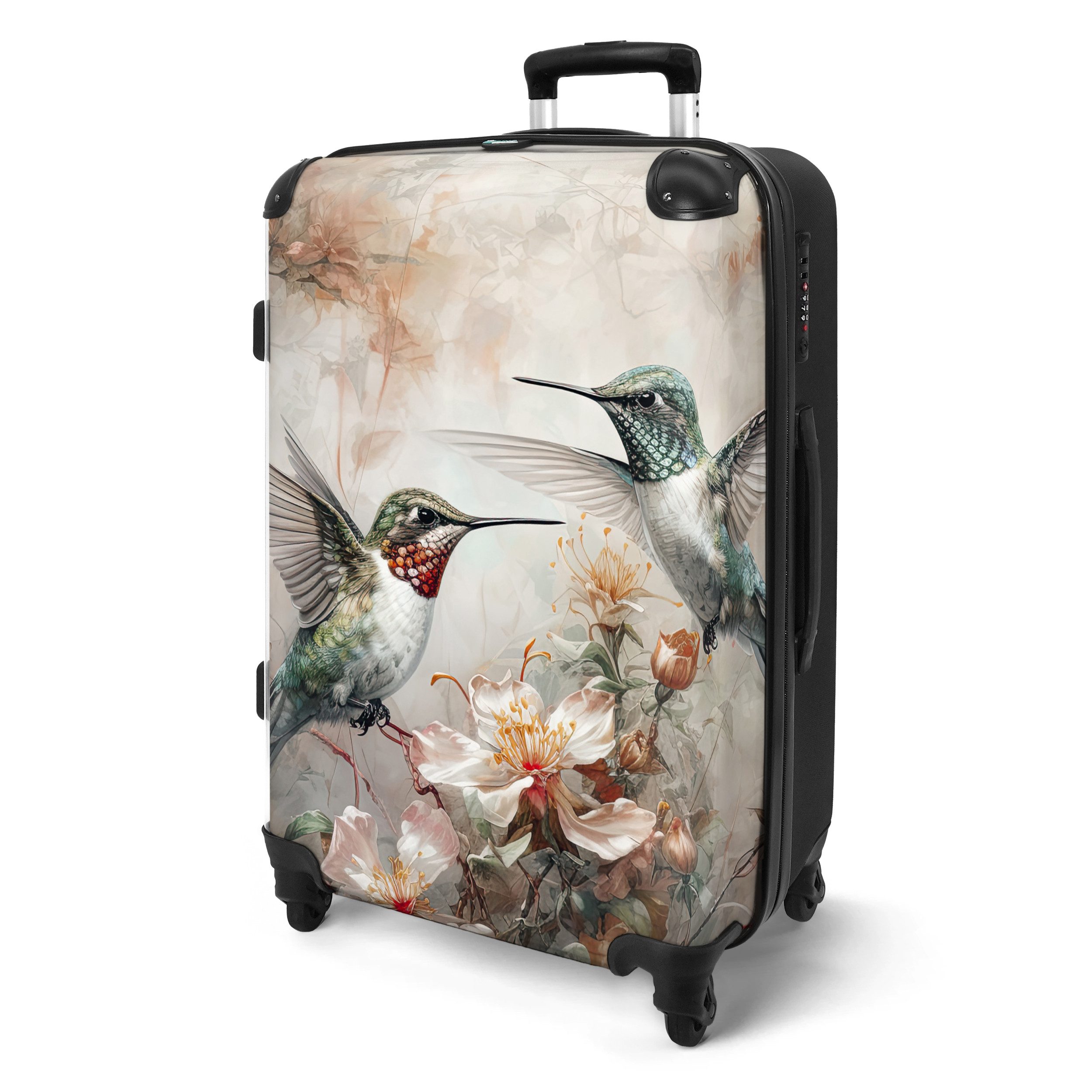 NoBoringSuitcases.com© Hartschalen-Trolley Kolibri - Vögel - günstig online kaufen