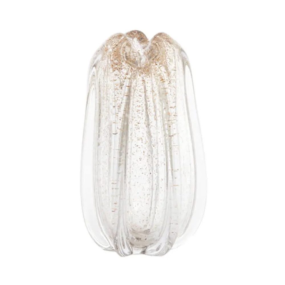 Light & Living Dekovase Dekovase Vase MURELA Light & Living Blumenvase Ø21x30 Glas Glittersand, Mit Glittersand im Glas