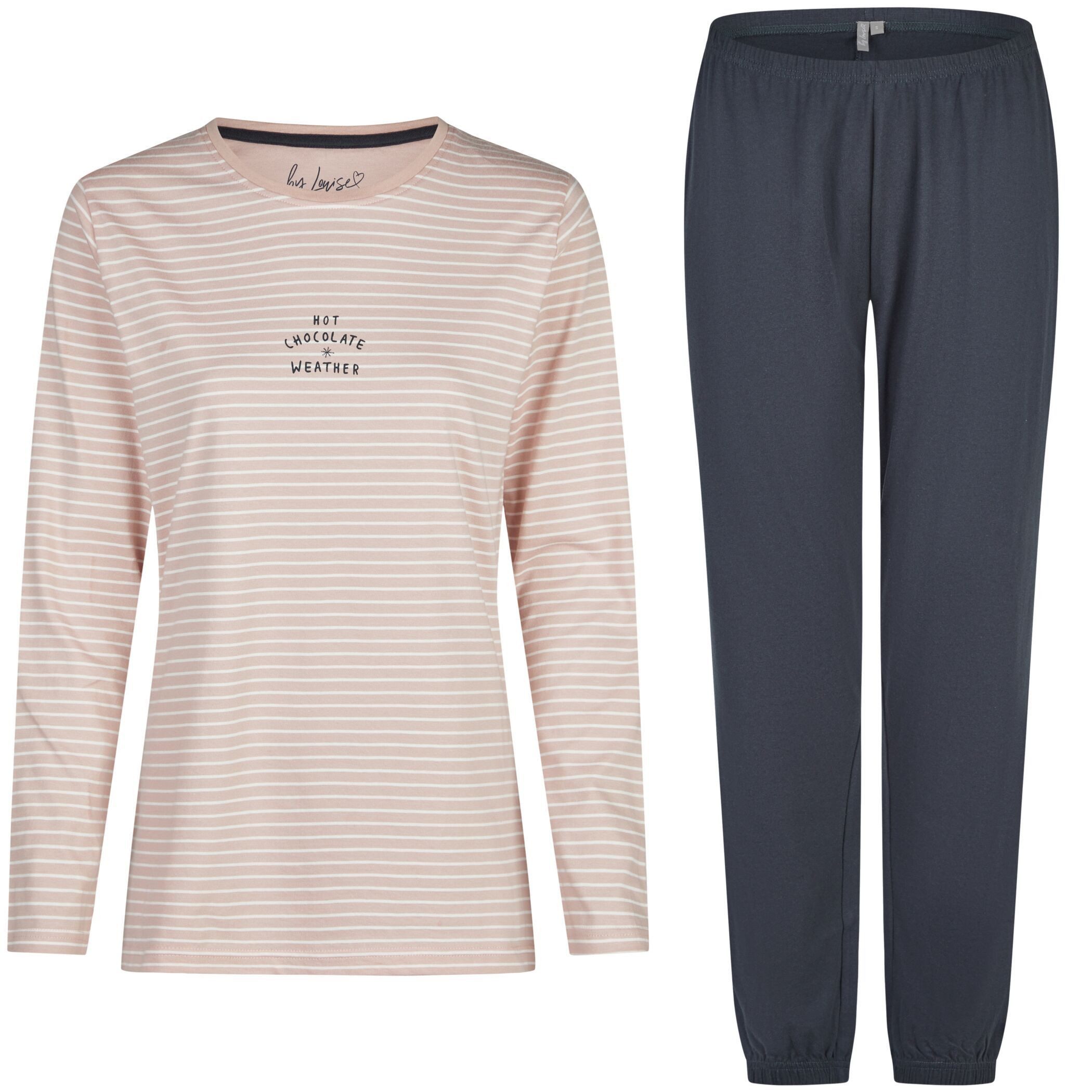 Schlafanzug by Louise Damen Pyjama mit Schlafanzug Nachtwäsche lang