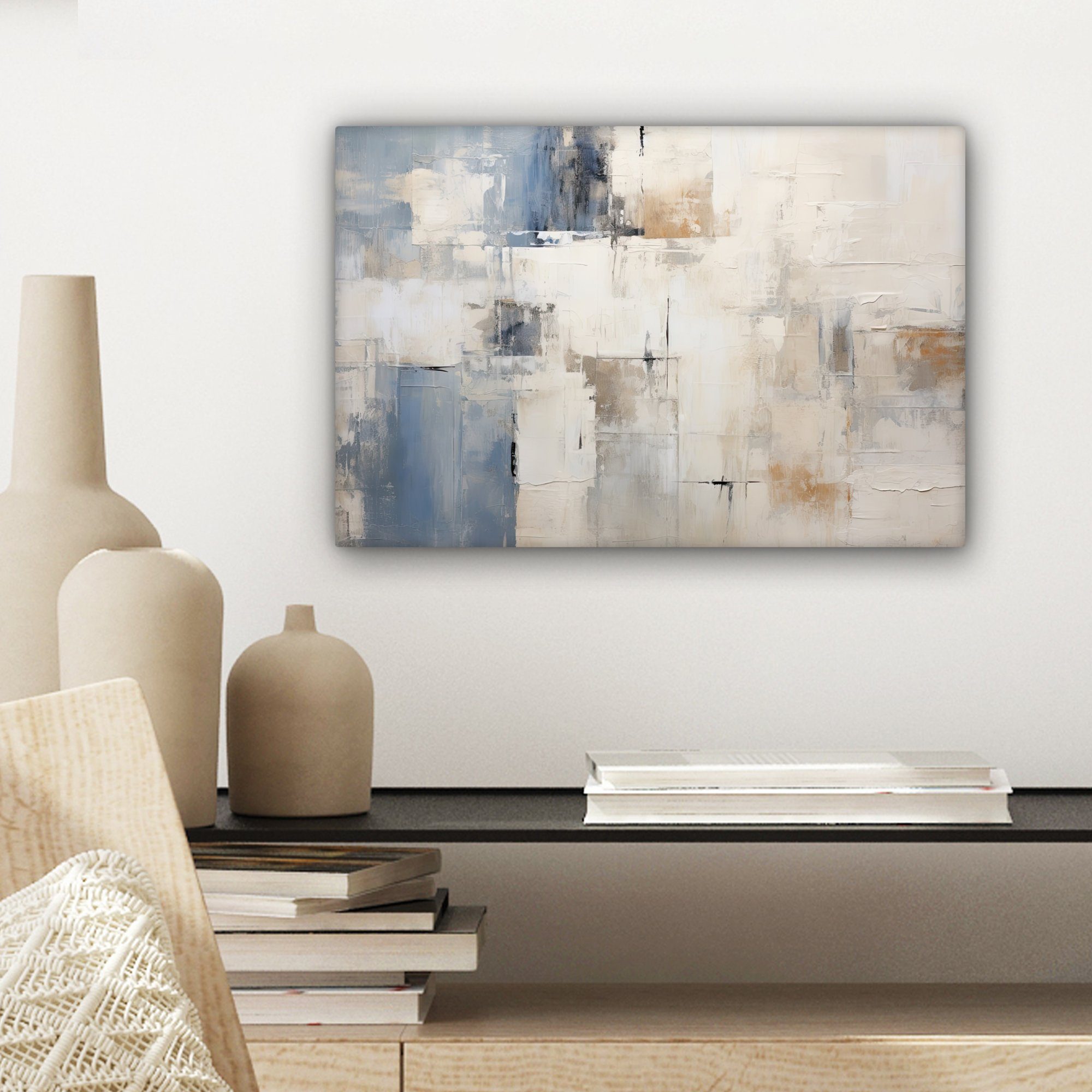 Aquarell - (1 Wandbild St), 30x20 Aufhängefertig, - Leinwandbild cm Kunst, Abstrakt Leinwandbilder, Wanddeko, OneMillionCanvasses®