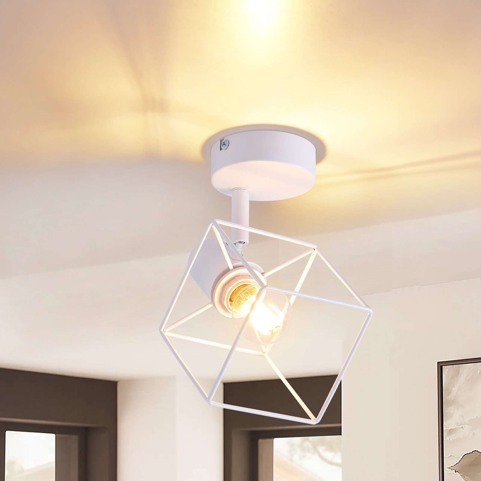 Nettlife Deckenstrahler Schwarz E14 Deckenleuchte 350° günstig online kaufen