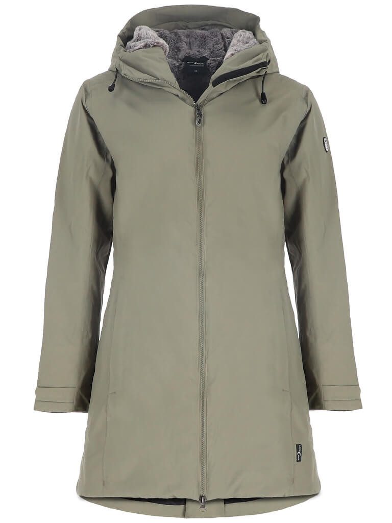Blue Wave Funktionsjacke Damen Funktionsparka Nicola mit Fellimitat - wasserdicht & winddicht