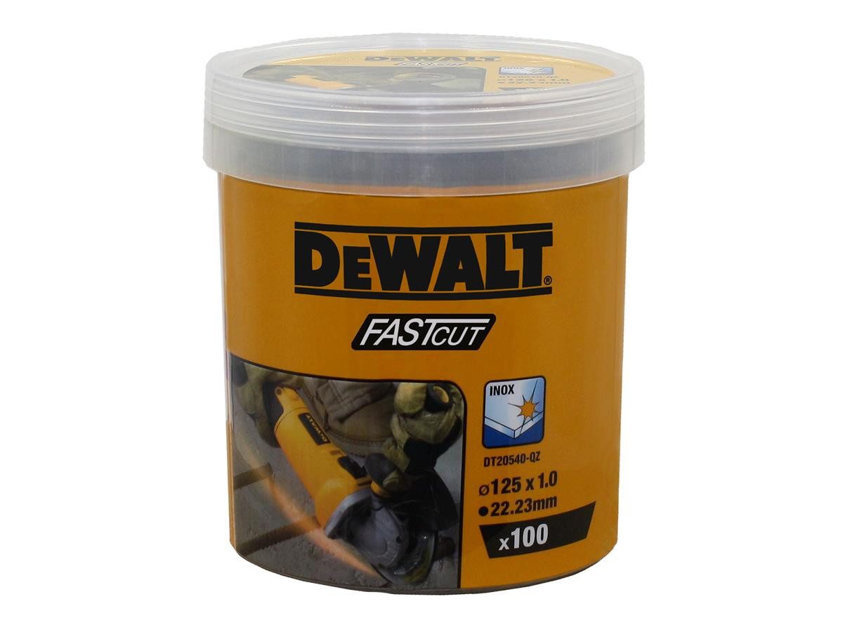 DeWalt Trennscheibe 125x1x22,23 mm Inox, Ø 125 mm, (Set), 125x1 mm, Ø Bohrung: 22,23 mm