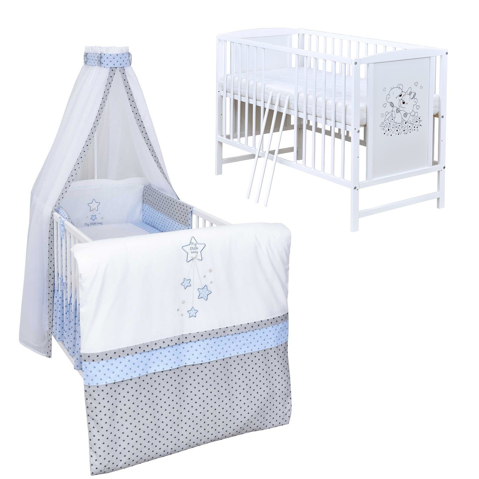 Komplettbett Babybett Mia Komplettset