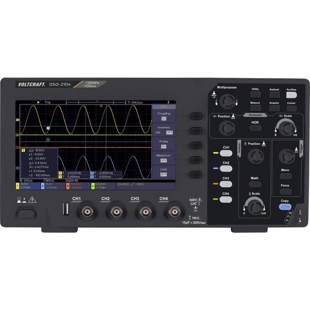 Digital-Oszilloskop, Digital-Speicher (DSO) Multimeter VOLTCRAFT