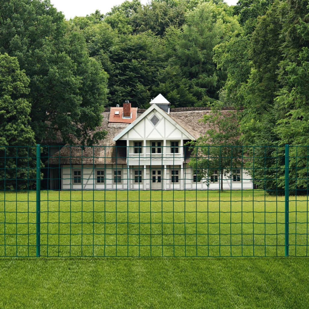 vidaXL Gartenzaun, Metallzaun Stahl 20 x günstig online kaufen