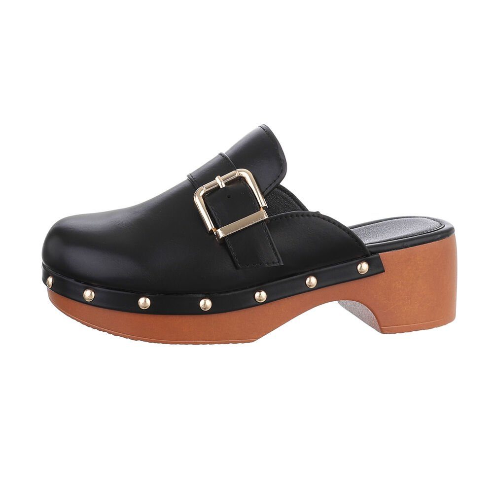 Ital-Design Damen Mules Boho/Hippie Plateausandaletten (85878216) Blockabsa günstig online kaufen