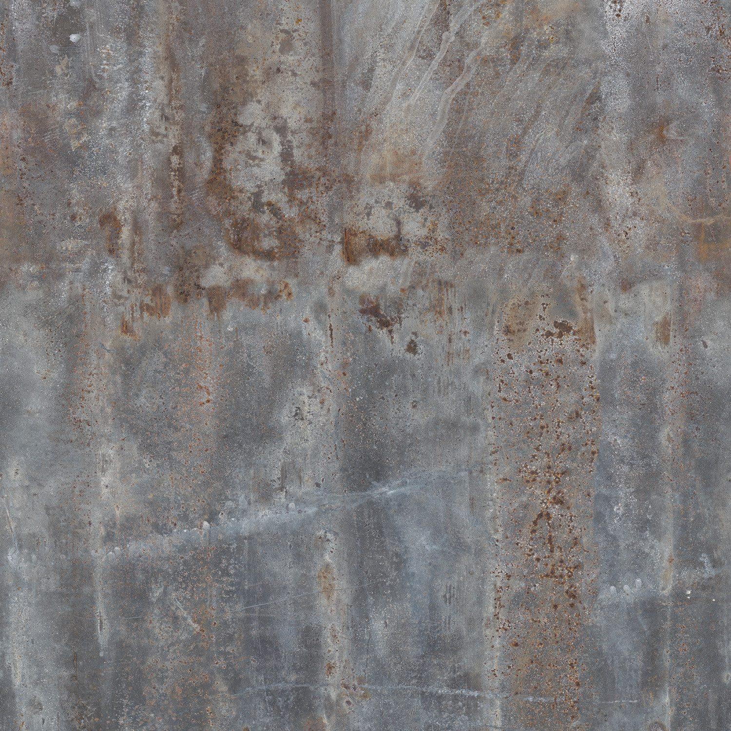 Rasch Fototapete Metalloptik in Grau-Braun - Factory VI - 280 cm x 159 cm, strukturiert, Rost-Optik, urban, (1 Rolle, 1 St), Industrial